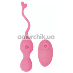 Виброяйцо M-Mello Heart Waves Bullet Vibrator, розовое - Фото №1