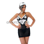 Костюм горничной Daring Intimates French Maid Roleplay Set, черный: платье + трусики-стринги + чепчик - Фото №1