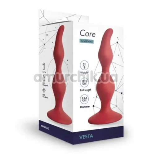 Анальна пробка Core Vesta, червона