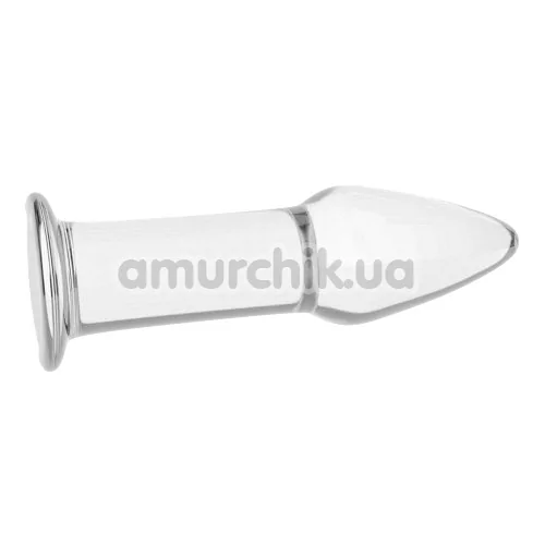 Анальна пробка Love Toy Glass Romance Dildo GS12, прозора