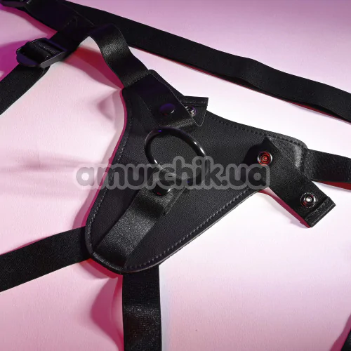 Трусики для страпона Evolved Gender X Pleasure Harness, черные