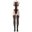 Комбинезон Star Night Net Flower Bodystocking, черный - Фото №4