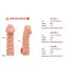 Насадка на пенис Kokos Cock Sleeve CS 005-S, телесная - Фото №2