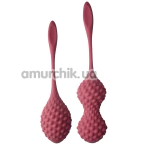 Набір вагінальних кульок Rocks-Off Unite, бордовий - Фото №1