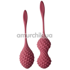 Набор вагинальных шариков Rocks-Off Unite, бордовый - Фото №1