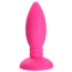 Анальна пробка Alume Silicone Textured Teardrop Anal Plug S, рожева - Фото №1