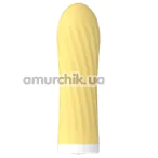 Кліторальний вібратор Boss Series Silicone Touch Vibrator, жовтий - Фото №1
