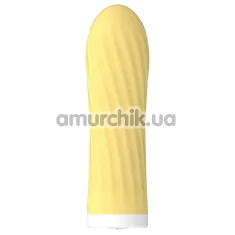 Кліторальний вібратор Boss Series Silicone Touch Vibrator, жовтий - Фото №1