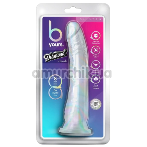 Фаллоимитатор B Yours Diamond Glisten 8, прозрачный