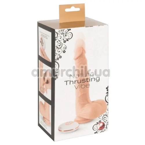 Вібратор з поштовхами Natural Thrusting Vibe, тілесний