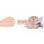 Штучна вагіна і анус з вібрацією Lovetoy Vibrating Cyberskin Pet Pussy DL-68, тілесна - Фото №3