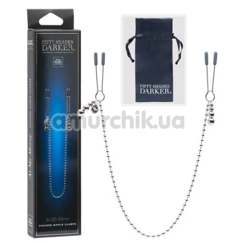 Затискачі для сосків Fifty Shades Darker At My Mercy, срібні