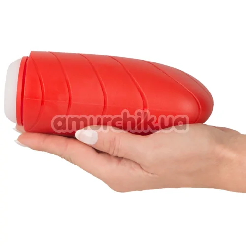 Мастурбатор Pussy to Go Classic Red, белый