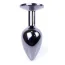 Анальна пробка з фіолетовим кристалом Exclusivity Jewellery Dark Silver Plug, срібна - Фото №6