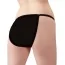 Трусики-стринги Black Level Crotchless Vinyl String, чёрные - Фото №2
