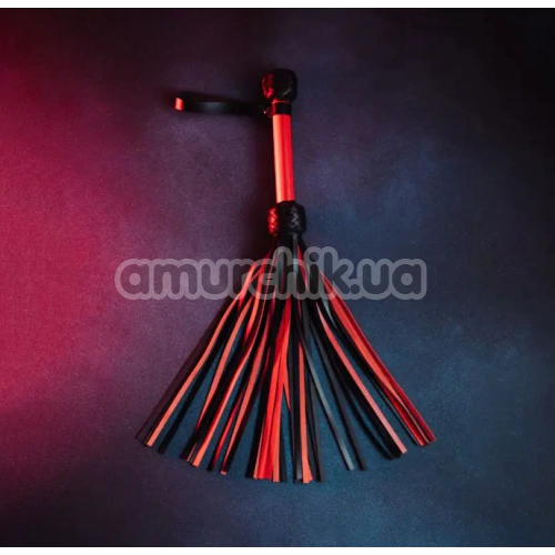 Флоггер Candy Hero Flog 35-53 Smooth Handle Leather, красно-черный
