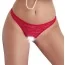 Трусики-стрінги Cottelli Collection Lingerie Lace G-string Pearls 2320967, червоні - Фото №1