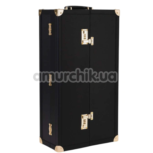 Бондажний набір Lockink All-in-1 BDSM Play Kit Crocodile Leather, чорно-червоний