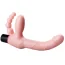 Безремневой страпон с вибрацией Super Strapless Dildo, розовый - Фото №6