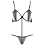 Боди Passion Free Your Senses Quentris Bikini, черное - Фото №3
