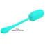 Виброяйцо Pretty Love Kirk Super Soft Silicone, бирюзовое - Фото №6