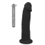Фалоімітатор Real Love Premium Silicone Dildo 9, чорний - Фото №2