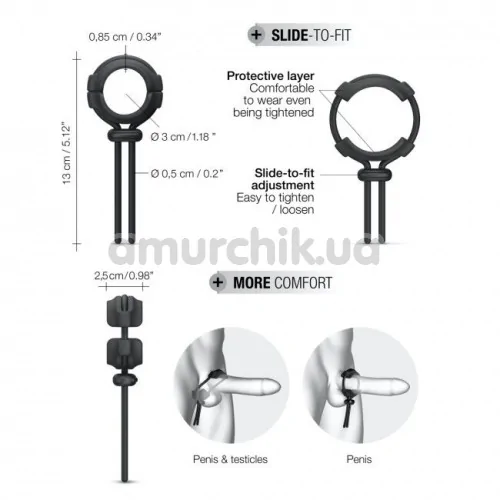 Эрекционное кольцо Dorcel Fit Ring, черное