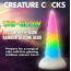 Фаллоимитатор Creature Cocks Uni-Glow Glow-in-the-Dark Rainbow Silicone Dildo, разноцветный - Фото №18