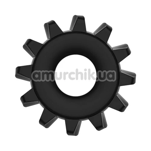 Ерекційне кільце Power Plus Cock Ring Series LV1432, чорне - Фото №1
