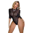Боді Star Night Zebra Mesh Bodysuit, чорне - Фото №4