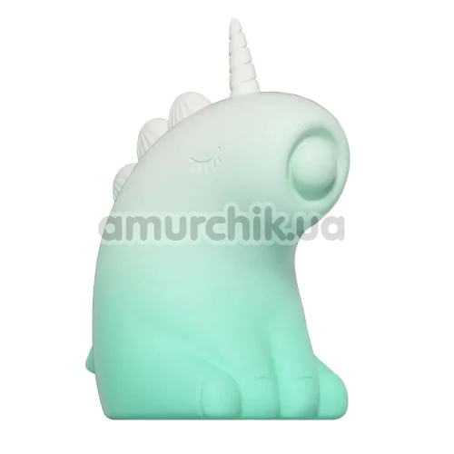 Кліторальний вібратор з пульсацією Univibe Sexy Unicorn, біло-бірюзовий - Фото №1