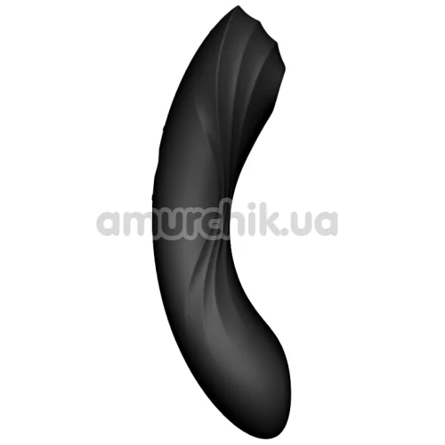 Симулятор орального сексу для жінок з вібрацією Satisfyer Curvy Trinity 4, чорний