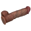 Фаллоимитатор Dual-Layered Silicone Nature Cock LV411081, коричневый - Фото №5
