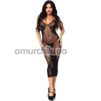 Сукня Leg Avenue Seamless Net And Lace Dress, чорна - Фото №1