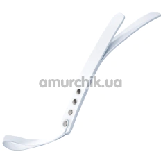 Шльопалка Feral Feelings Leather Mini Paddle, біла - Фото №1