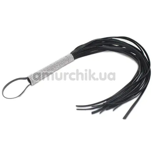 Флоггер DS Fetish Flogger With Diamond L, черный