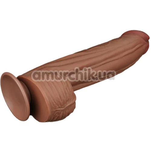 Фаллоимитатор Sliding-Skin Dual Layer Dong King Sized 12, светло-коричневый
