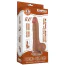 Фаллоимитатор Sliding-Skin Dual Layer Dong 8 с мошонкой, светло-коричневый - Фото №15