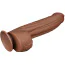 Фаллоимитатор Sliding-Skin Dual Layer Dong King Sized 12, светло-коричневый - Фото №4