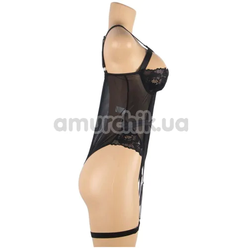 Боди с подвязками Star Night Sexy Lace Strap Teddy, черное