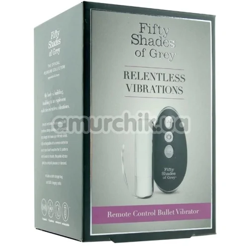 Клиторальный вибратор Fifty Shades of Grey Relentless Vibrations Remote Bullet Vibrator