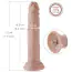 Фалоімітатор-насадка Hismith Slim Anal Dildo 7.5, тілесний - Фото №7