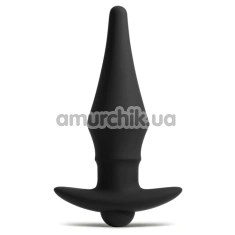 Анальная пробка с вибрацией So Divine Rechargeable Vibrating Silicone Butt Plug, черная - Фото №1