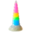 Фаллоимитатор Creature Cocks Uni-Glow Glow-in-the-Dark Rainbow Silicone Dildo, разноцветный - Фото №1