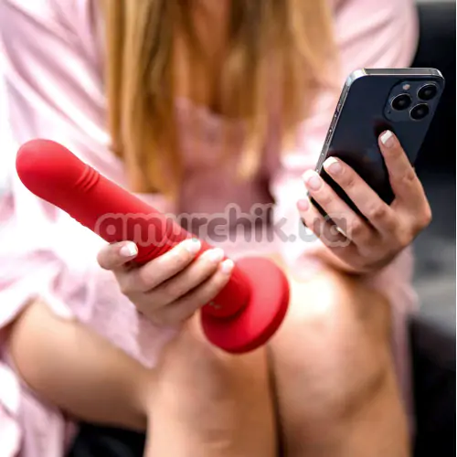 Вібратор з поштовхами Lovense Gravity, червоний