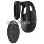 Виброкольцо для члена Ramrod Strong Vibrating Cockring With Remote, черное - Фото №1