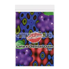 Салфетка для орального секса Trust Latex Dental Dam Grape - виноград, 1 шт - Фото №1
