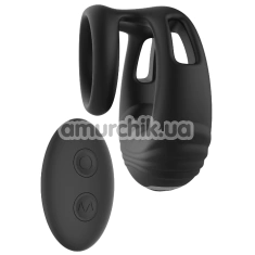 Віброкільце для члена Ramrod Strong Vibrating Cockring With Remote, чорне - Фото №1