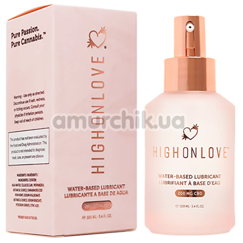 Лубрикант з CBD HighOnLove Water-Based Lubricant 200 Mg CBD, 100 мл - Фото №1