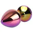 Анальная пробка с радужным кристаллом Matrix Mont Rainbow Gem Butt Plug M, радужная - Фото №4